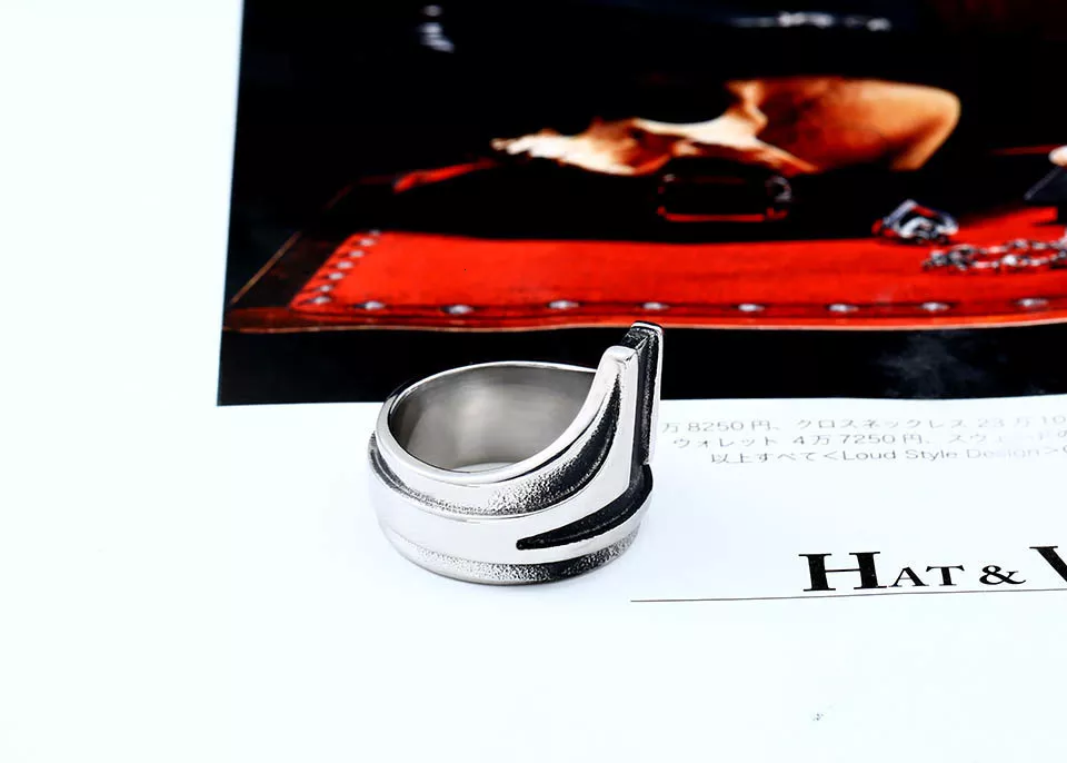 1114737468 Anel Star Wars The Mandalorian personality fashion stainless steel ring BR8-607