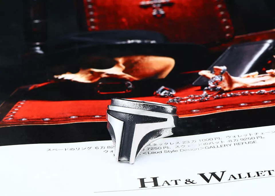 1143918659 Anel Star Wars The Mandalorian personality fashion stainless steel ring BR8-607