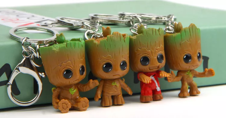 1269446975 Chaveiro 4PCS Mini Figure Groot Doll