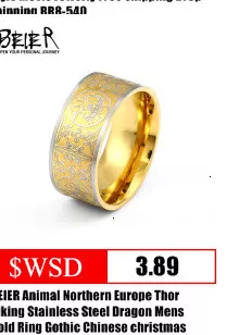1307387410 Anel Star Wars The Mandalorian personality fashion stainless steel ring BR8-607