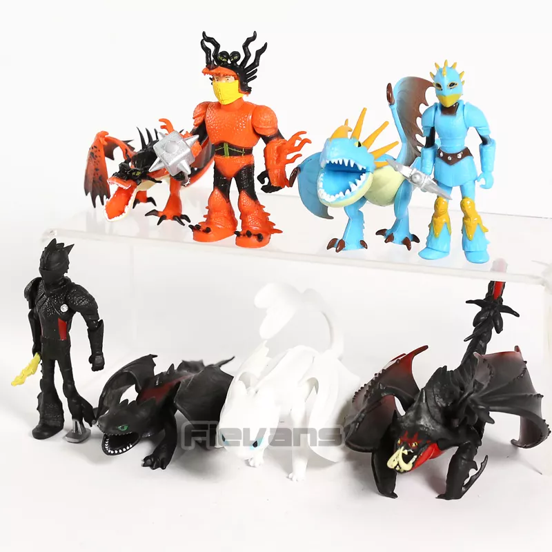 1351225155 Action Figure Set Como treinar seu dragão o mundo escondido desdentado night fury mini figuras de pvc dragão brinquedos conjunto