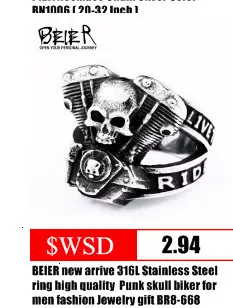 148574922 Anel Star Wars The Mandalorian personality fashion stainless steel ring BR8-607