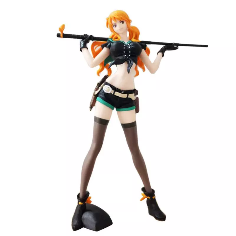 1793197668 Action Figure Anime One Piece diamante bandeira navio nami código: b pvc figura brinquedo collectible modelo