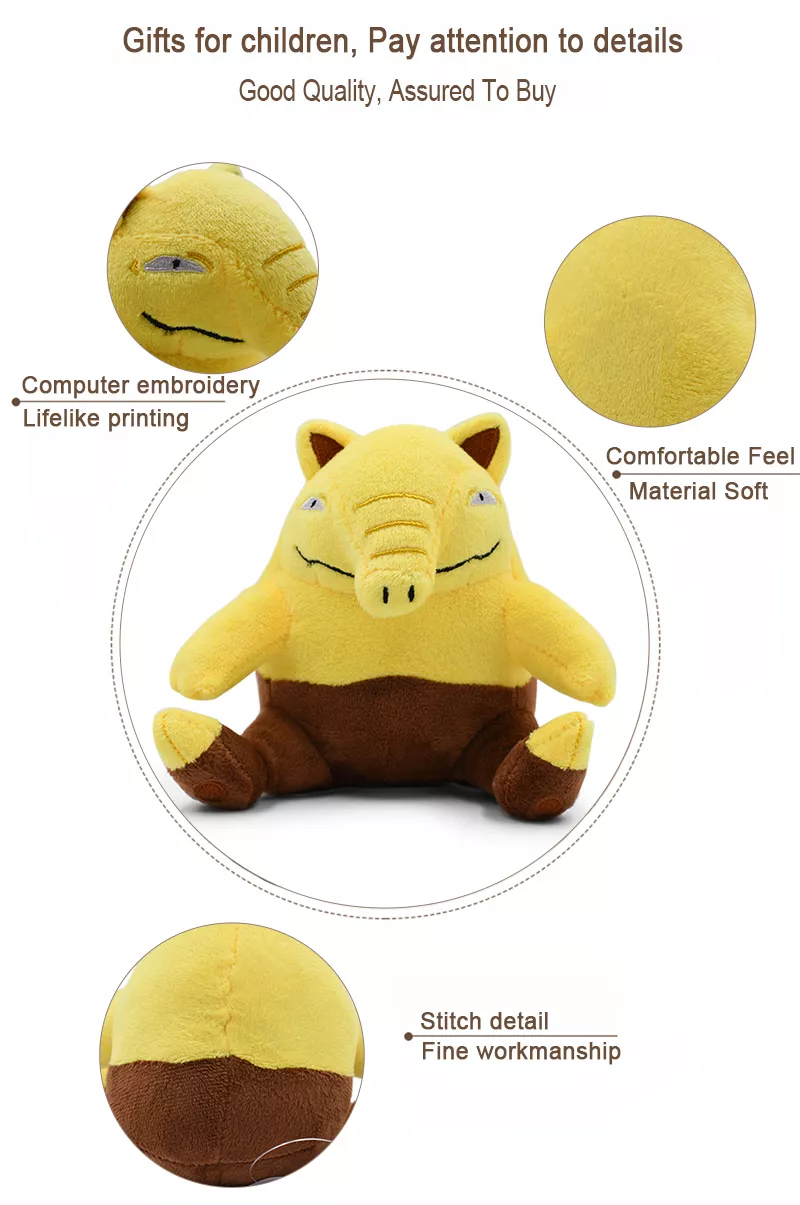 1848114989 Pelúcia Pokemon 12cm Drowzee Kawaii Brinquedos de Pelúcia Anime Hot Poket Original Drowzee Coleção Boneca de Brinquedo Macio Stuffed Peluche Do Bebê Das Crianças