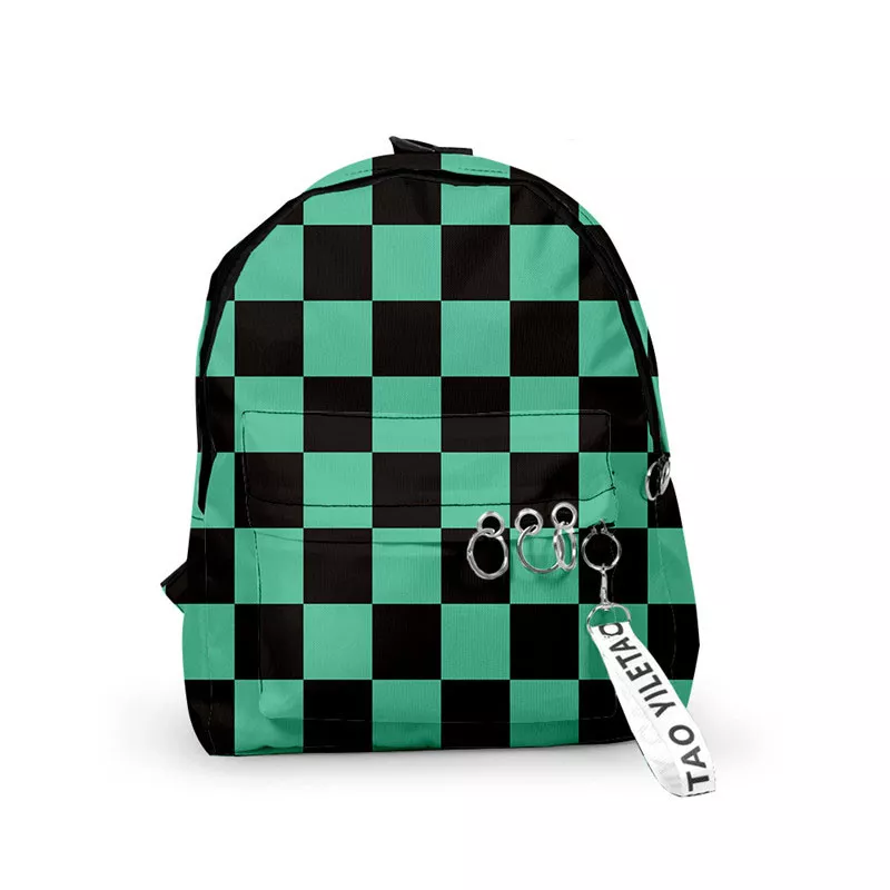 1983583415 Mochila Demon slayer: kimetsu no yaiba mochila bolsa de lona kamado tanjirou sacos de escola menina feminina nezuko saco de notebook cosplay