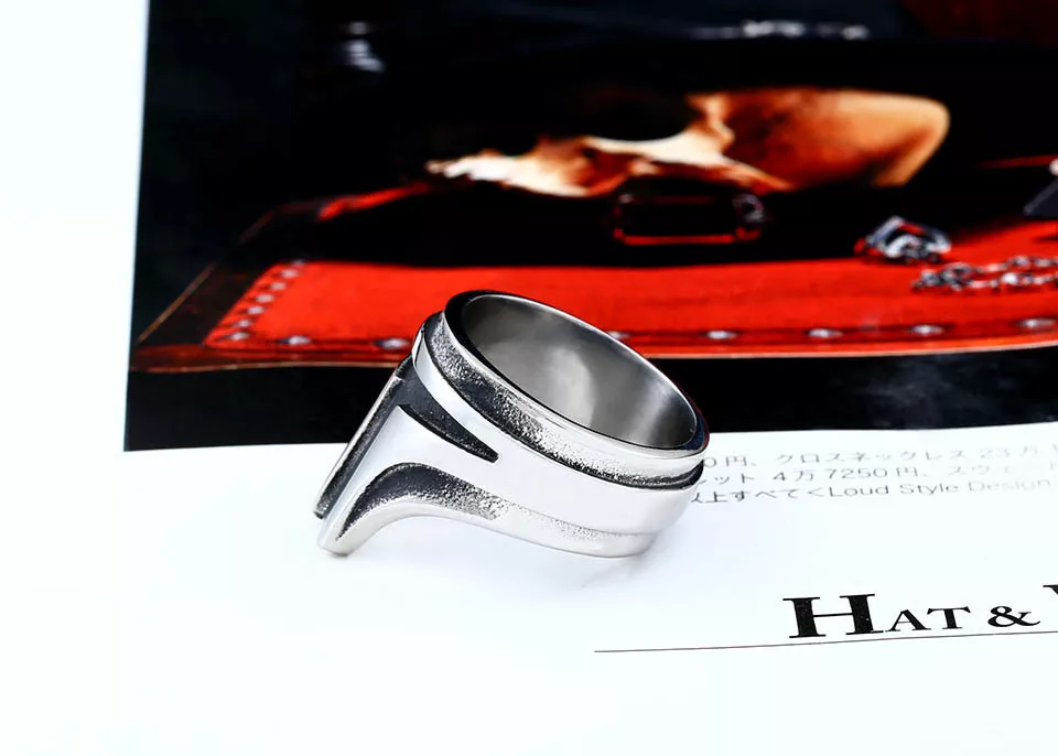 2026115420 Anel Star Wars The Mandalorian personality fashion stainless steel ring BR8-607