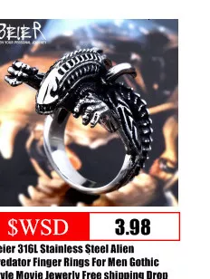 206061694 Anel Star Wars The Mandalorian personality fashion stainless steel ring BR8-607