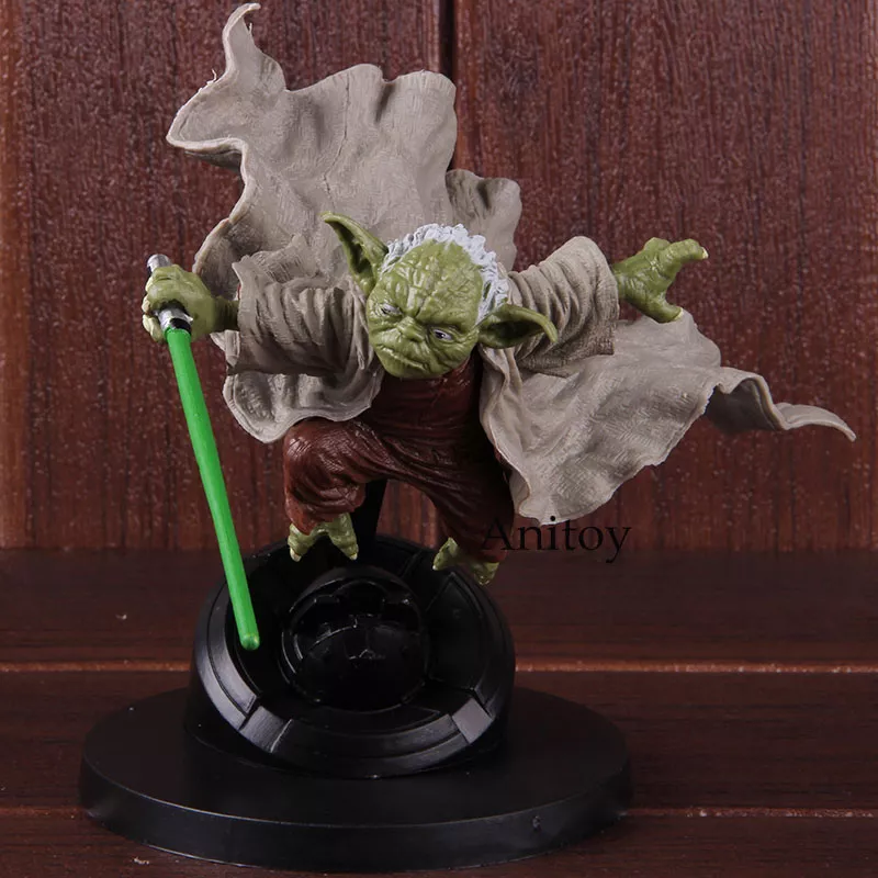 222823027 Action Figure Star wars mestre yoda jedi cavaleiro luta versão pvc mestre figura de ação collectible modelo brinquedo