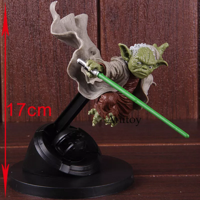 346823379 Action Figure Star wars mestre yoda jedi cavaleiro luta versão pvc mestre figura de ação collectible modelo brinquedo