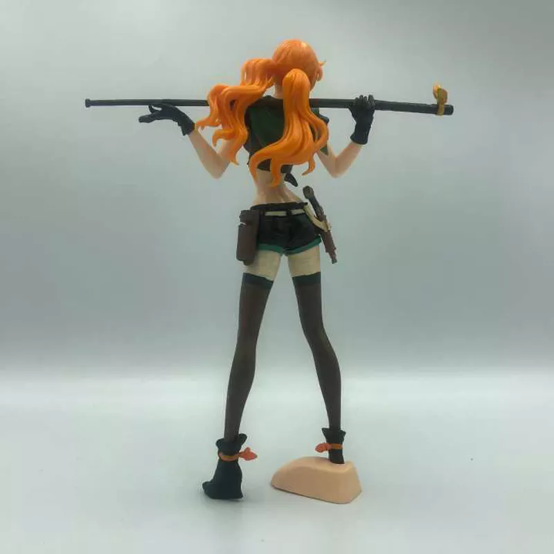 376523926 Action Figure Anime One Piece diamante bandeira navio nami código: b pvc figura brinquedo collectible modelo