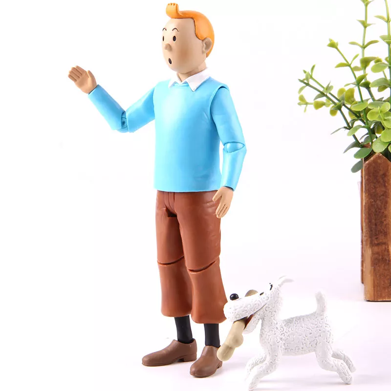 430779680 Action Figure As aventuras de tintin tintin e milou figuras pvc anime figura de ação collectible modelo brinquedo