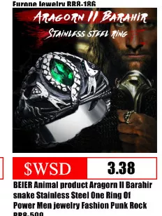 498602055 Anel Star Wars The Mandalorian personality fashion stainless steel ring BR8-607
