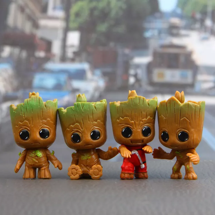 528149442 Chaveiro 4PCS Mini Figure Groot Doll