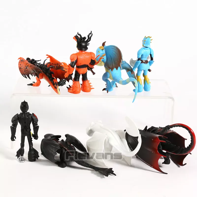 621589482 Action Figure Set Como treinar seu dragão o mundo escondido desdentado night fury mini figuras de pvc dragão brinquedos conjunto