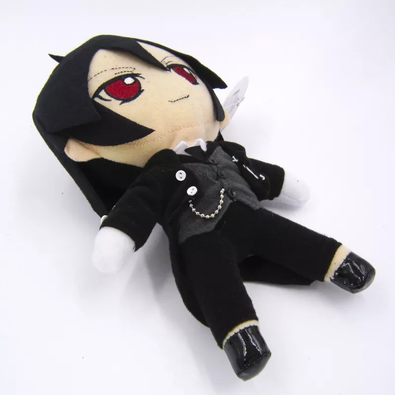 653531810 Pelúcia Anime Kuroshitsuji boneca de Pelúcia brinquedos Livro de Circo Ciel Sebastian Mordomo Negro grell sutcliff figuras brinquedos boneca Cosplay Presente