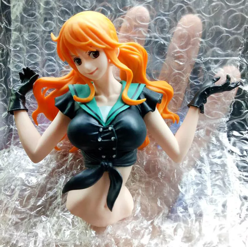 752718828 Action Figure Anime One Piece diamante bandeira navio nami código: b pvc figura brinquedo collectible modelo