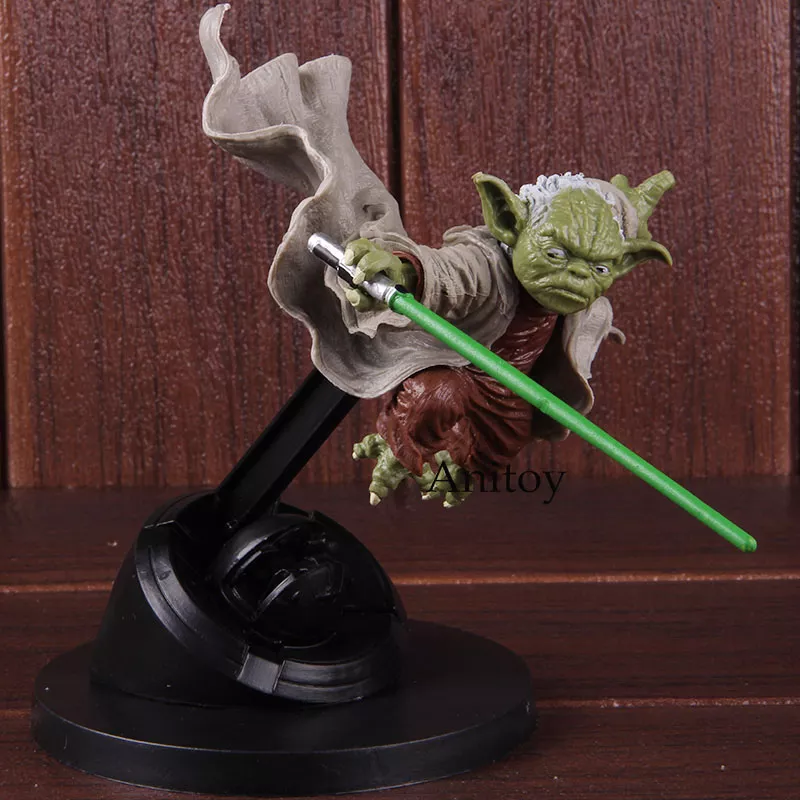 885369330 Action Figure Star wars mestre yoda jedi cavaleiro luta versão pvc mestre figura de ação collectible modelo brinquedo