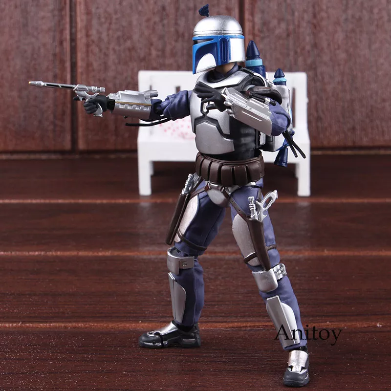 958770599 Shf star wars jango fett figura recompensa caçador star wars figura de ação pvc collectible modelo brinquedo presente 15cm