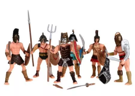 06 Peças/set Action Figure Império Romano 10cm