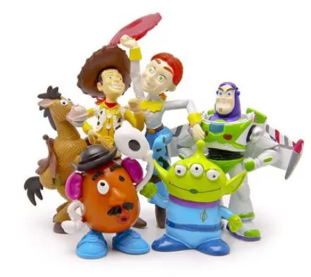 06 pecas set action figure toy story 8cm Caneca 2 peças 300 ml casa e festa uso criativo palha caneca de vidro novidade copo de leite com palha bebida fria copo de suco caneca de vinho