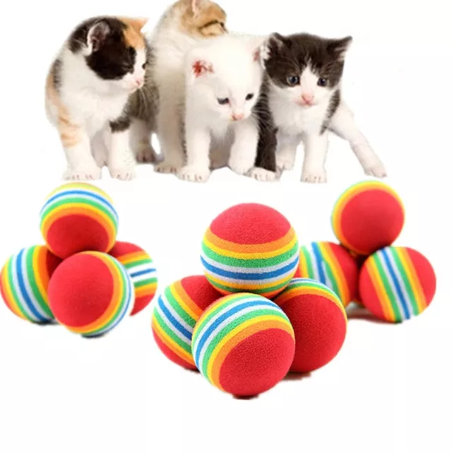 1 5 10pcs rainbow ball cat toy colorful ball interactive pet kitten scratch natural Cão gato gatinho animal de estimação teaser sisal corda tecer bolas jogar mascar captura brinquedo chocalho scratch catch diversão brinquedos palha gato animal de estimação corda bola