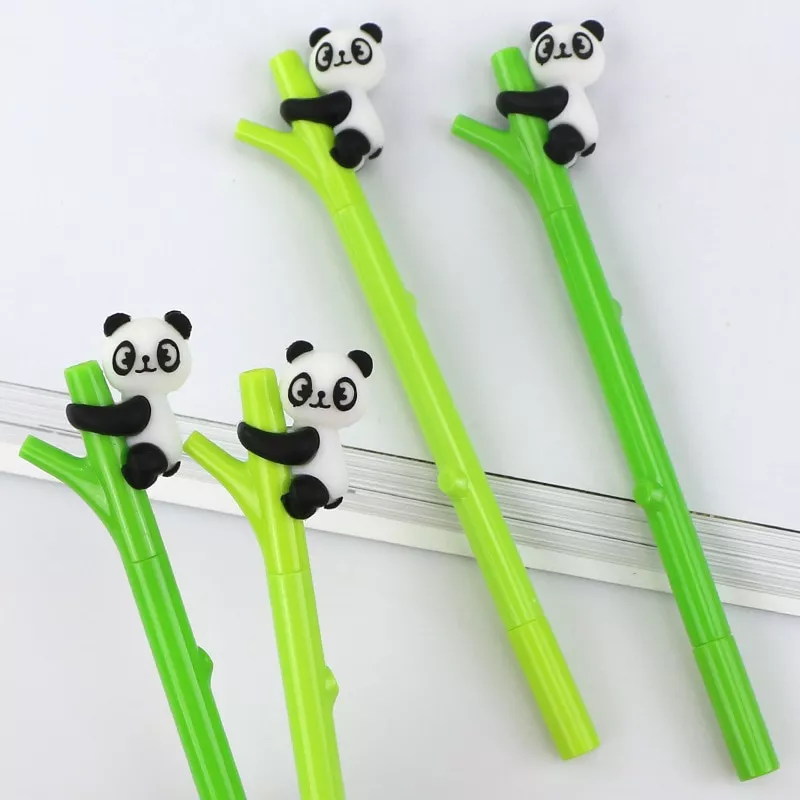 1 pcs dos desenhos animados panda bambu neutro caneta papelaria canetas material Luminária Pokemon Pikachu luzes da noite mudança de cor led luzes brilhantes das crianças brinquedos quarto get up luzes presente aniversário quarto do miúdo decoração