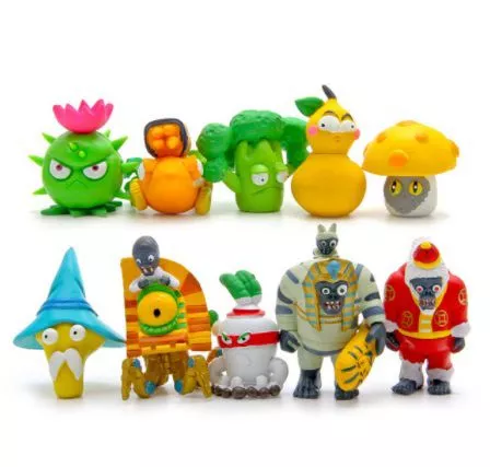 10 pecas action figure pvz plants vs zombies Estojo Bolsa Porta Lápis Escolar Macaron Cookies