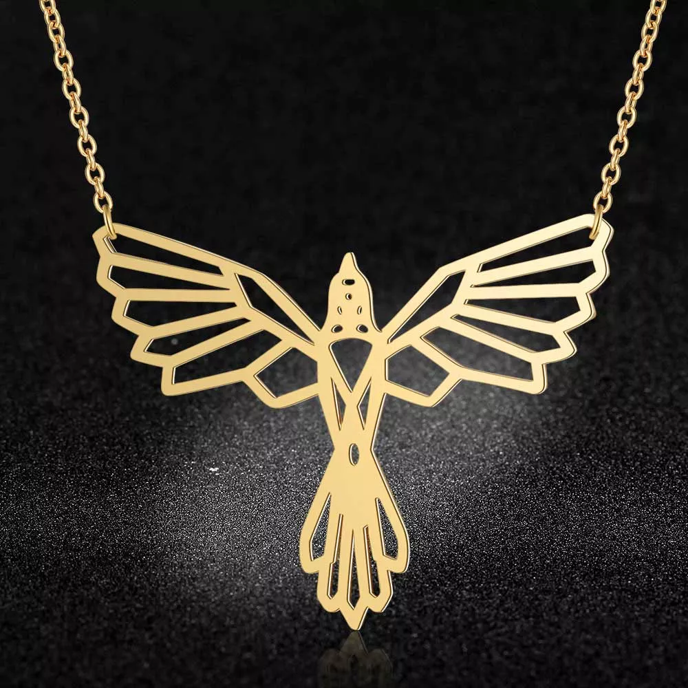 100% Real Stainless Steel 40cm Phoenix Long Necklace Trend Jewelry Necklaces Special Gift Personality Jewelry