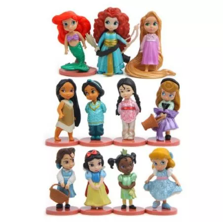 11 pecas set action figure princesas disney criancas Set 5pcs Action Figure Princesas Disney 12cm