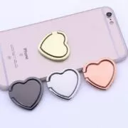 1pc metal coração anel do telefone móvel suporte de telefone acessórios magnético suporte do carro soquete suporte para telefones celulares