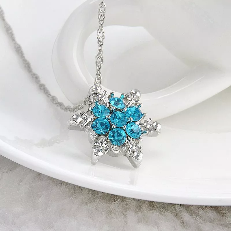 brinco-cristal-azul-floco-de-neve-charme-colares-pingentes-zircon-flor-prata
