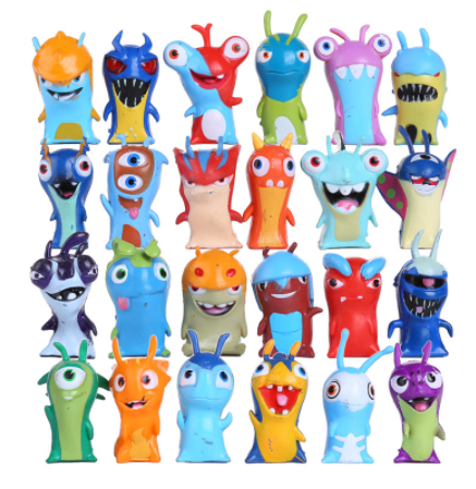 24 pecas set action figure slugterra 6 Peças/set Action Figure Doraemon Doces