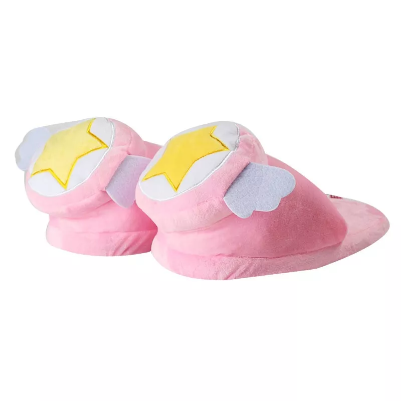 28cm cartão captor sakura kinomoto sakura cosplay sapatos rosa bonito chinelos macios