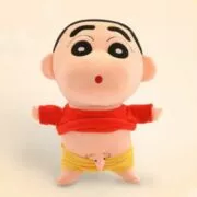 Pelúcia Crayon Shin Chan 35cm cosplay anime japonês maroto crayon recheado figura boneca de pelúcia brinquedos para presentes de natal