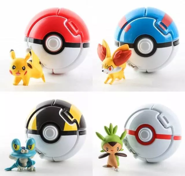 4 pecas action figure anime pokemon pokebola 7cm Pelúcia Malyshariki Smeshariki Padochka 17cm