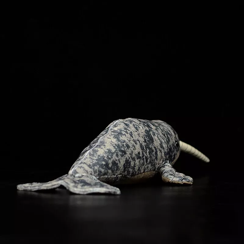 pelucia-41cm-narwhal-unicornio-realista-animais-marinhos-baleia-brinquedos