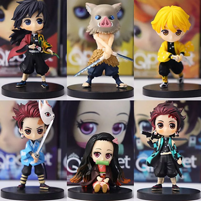 Boneco De Ação Anime Demon Slayer Kimetsu No Yaiba Figura Kamado Tanjirou  16cm / Agatsuma Zenitsu Nezuko Guerreiro Pvc Modelo Brinquedos