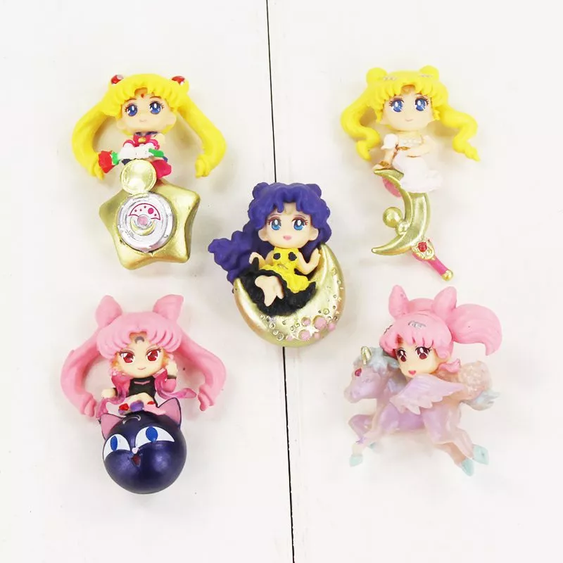 5 pecas action figure anime sailor moon 4 5cm 670 Action Figure Anime Sailor Moon Princess Serenity 17cm #91