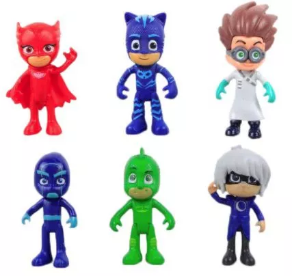 6 pecas set action figure pj masks Carteira Estilo Controle Video Game Preto Playstation