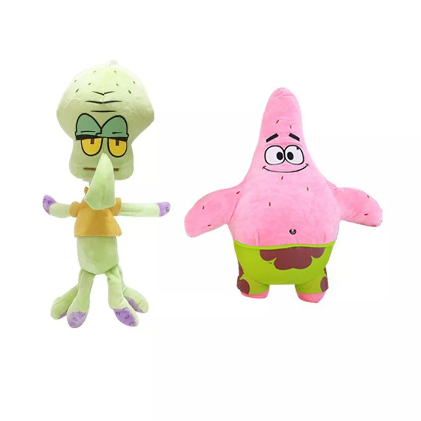 6_p_s_set_Bob_Esponja_Brinquedos_de_Pel_cia_Crian_as_Brinquedos_Dos_Desenhos_Animados
