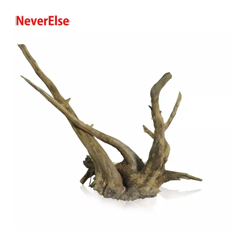 6pcs aquarium fish tank driftwood natural tree trunk root plant stump branch ornament Hot Aquarium Decoration Skeleton on Wheel Fish Tank Ornament Decor for Aquarium Tank W75 Great Gif