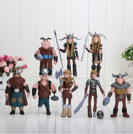 8 Peças/set Action Figure Como treinar O Seu Dragão ll