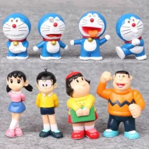 8 pslote Caixa Japo Anime Doraemon Suneo Honekawa PVC Action Figure Modelo Boneca Brinquedos Para Pr 32837369390 4265 Action Figure 18cm anime fate/grand order katsushika hokusai macarrão rolha figura de ação pvc collectible modelo brinquedos boneca