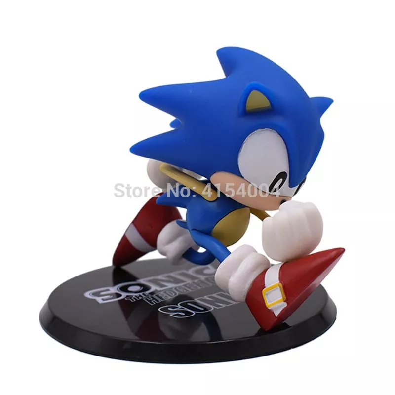 Super Sound Sonic Movie Game Bonecas para Crianças, PVC Figura Modelo Toy,  Shadow Hedgehog, Presente de Aniversário, 6Pcs por Conjunto