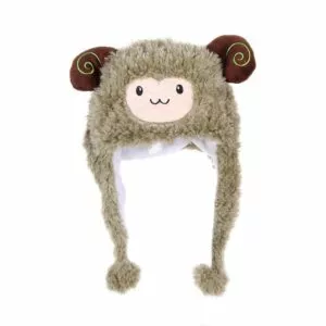 Bonito Animal De Pelcia Sorridente Marrom Ovelha De Pelcia Beanie Macio Capa Chapu Adulto Das Mulher 32548428485 5542 Braçadeira Fate FGO Saber Alter Arturia Pendragon Preto Sabre Cosplay 5.2 Pés Quentes Cachecol Macio