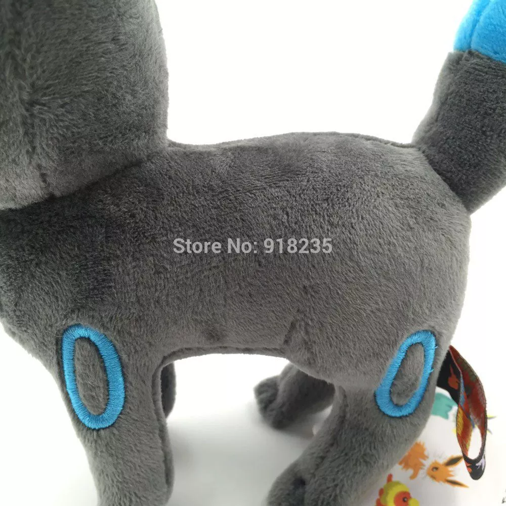 Umbreon Shiny Eevee Evolução Bicho Pelúcia Pokémon 20cm