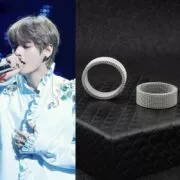 Anel Bts army bangtan meninos anel K-POP anéis grade padrão anel para homens e mulheres do sexo feminino masculino menino menina anel de banda de aço inoxidável