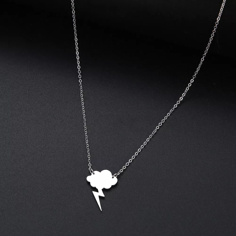 DOTIFI-For-Women-New-Simple-Sequin-Cloud-Necklaces-Lightning-Pendant-Stainless-Steel-Necklace-Gift-4000554810467-3