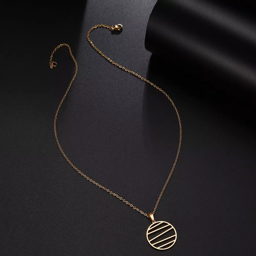 dotifi-stainless-steel-necklace-for-women-man-irregular-geometric-lines