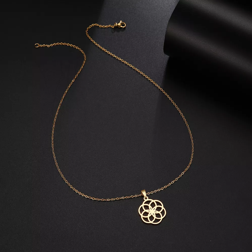 dotifi-stainless-steel-necklace-for-women-man-round-circle-designed